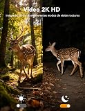 GNCC Camera de Chasse Solaire sans Fil 4G 2K avec Carte Sim Pas de Wi-FI - 4