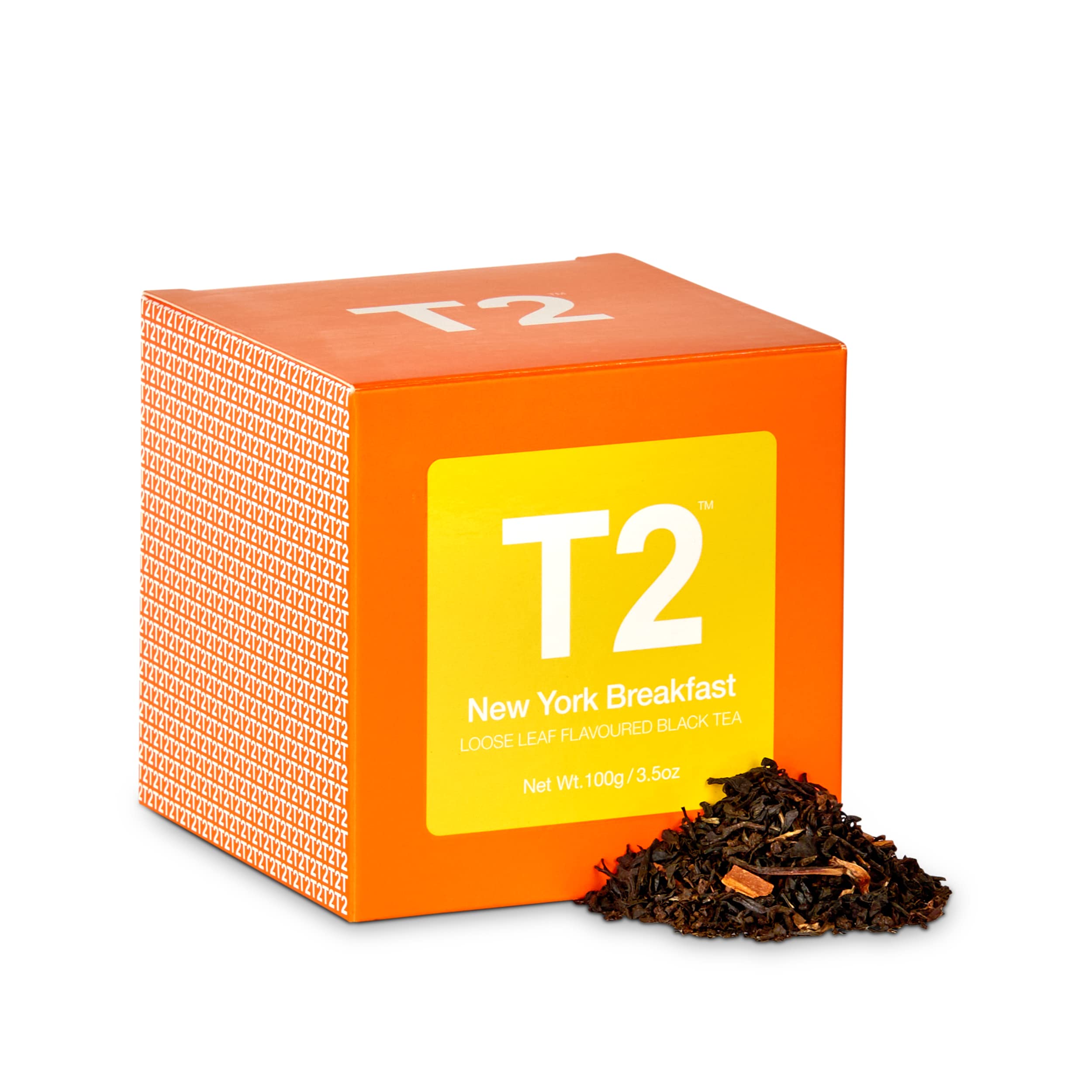 T2 Tea New York Breakfast Loose Leaf Black Tea in Box, 3.5 Ounce