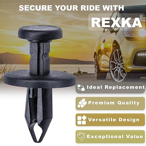 Miniatura 4 de Rexka 20 unids M7.0x20 Fender Liner Side Radiador Shield Push Pin Clip de retención 6506132AA para Chrysler 300 200 Sebring Dodge Charger Challenger