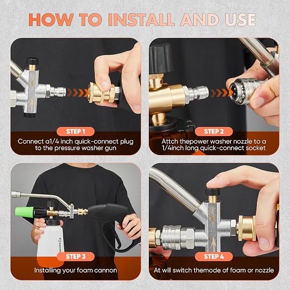 SakerPlus Foam Cannon Dual Connector Accessory
