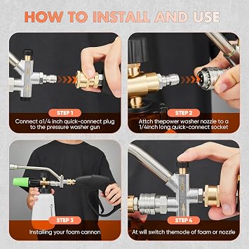 SakerPlus Foam Cannon Dual Connector Accessory