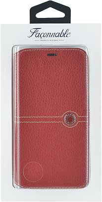 Faconnable Etui folio pour iPhone Rouge