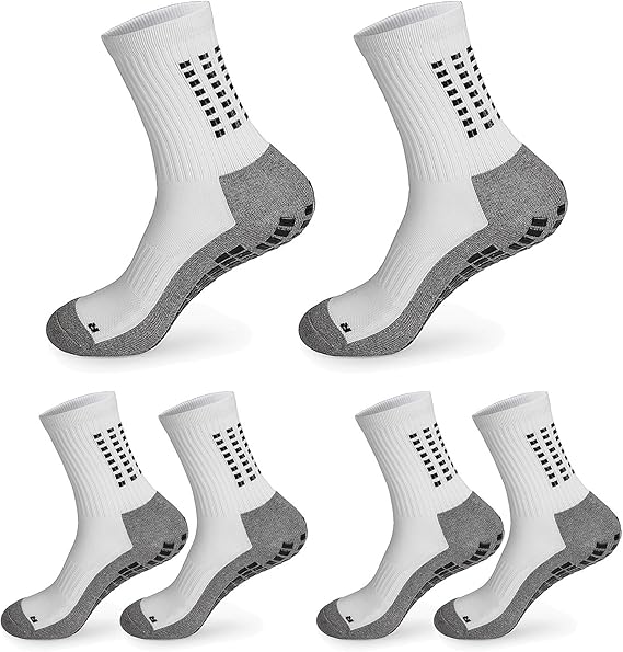 Amazon Co Jp スポーツソックス 靴下 メンズ レディース くつした 滑り止め 厚手 抗菌 防臭 トレーニング ソックス サッカー バスケットボール テニス バドミントン バレーボー 登山 自転車 黒 23 27cm 白 3 ファッション