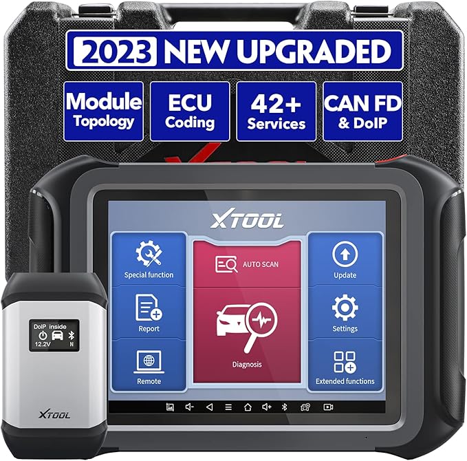 XTOOL D9 Automotive Diagnostic Tool [2023 New Upgraded], Topology Map, BiDirectional Control