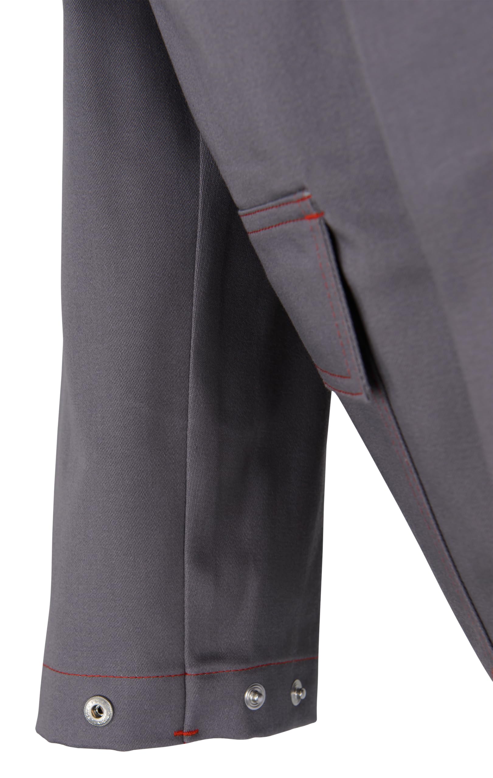 beb HANDWERK Herren Schweißerjacke SCHWEIßERSCHUTZ Baumwolle 350 Grau