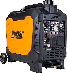 Pulsar 4000 Watt Portable Inverter Generator, Dual Fuel Gasoline & Propane, Remote Electric Start, CO Sensor, Parallel Capable, Super Quiet, Use for RV, Camping, Outdoor & Home, NE40BiSRCO