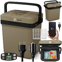 peme Frigo Portatile Elettrico 12V 230V Frigorifero per Auto Camper 22,9 L