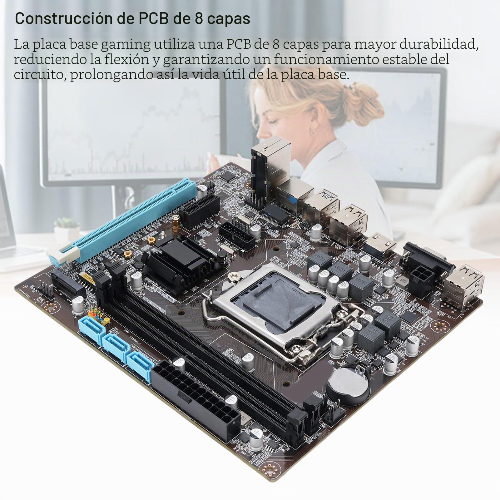 H110 Gaming M ATX Motherboard, M.2, SATA 3.0 6GB/s, USB 3.0, VGA/HDMI, Memoria DDR4 para LGA1151 Fit para 6 7 8 Gen 14 NM CPU