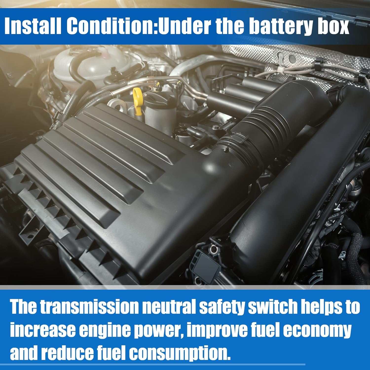 X AUTOHAUX Inhibitor Neutral Safety Switch Automatic Transmission Gear Position Sensor 42700-26500 for Hyundai Accent Limited SE SEL 1.6L L4 - Gas 2018-2019