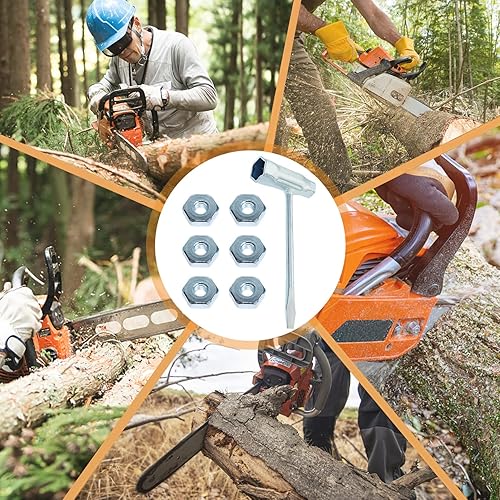 Miniatura 6 de Motosierra Combo T Llave Llave Guía Tuercas para Stihl 024 026 MS240 MS260 MS192T MS200T 028 031 032 Piezas de motosierra de gas