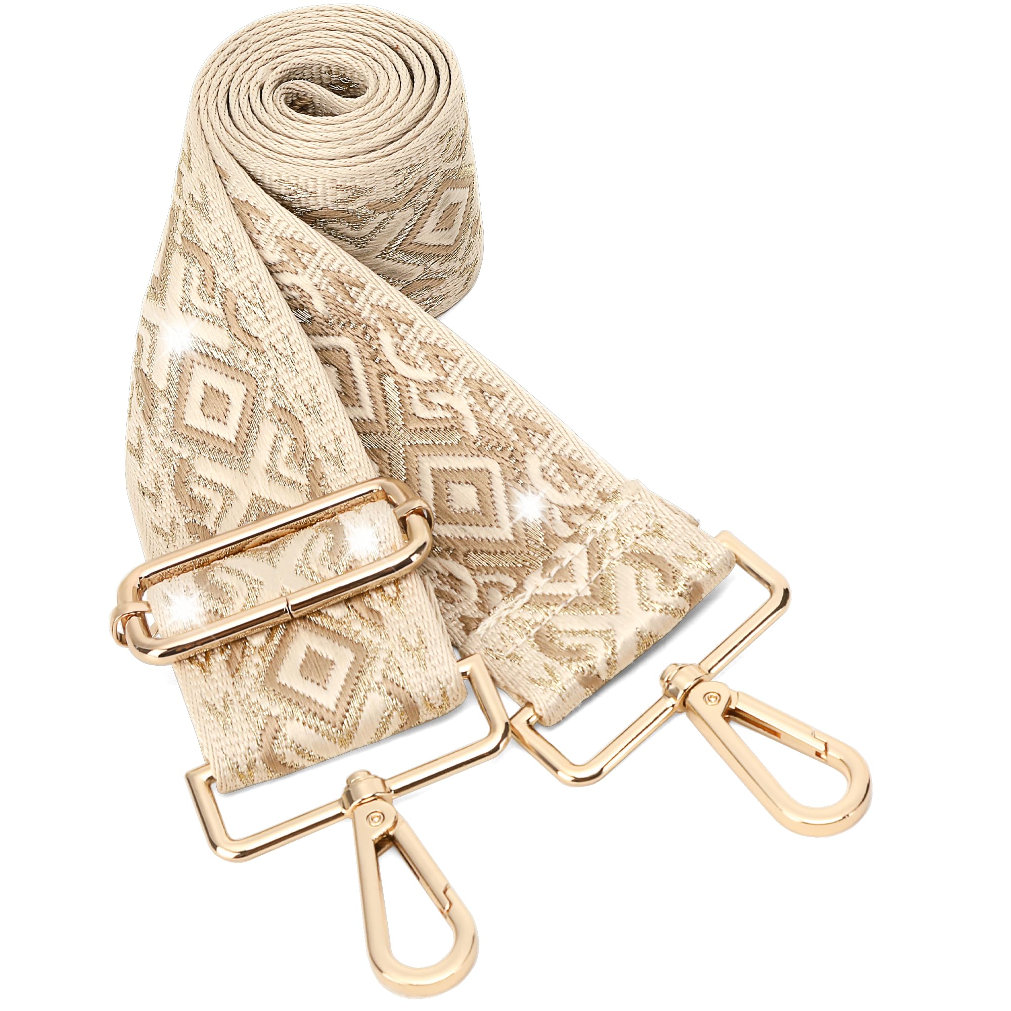 GINJKGO Purse Straps Replacement Crossbody - Adjustable Bag Strap for Purses, Wide Shoulder Strap for Women Guitar Purses