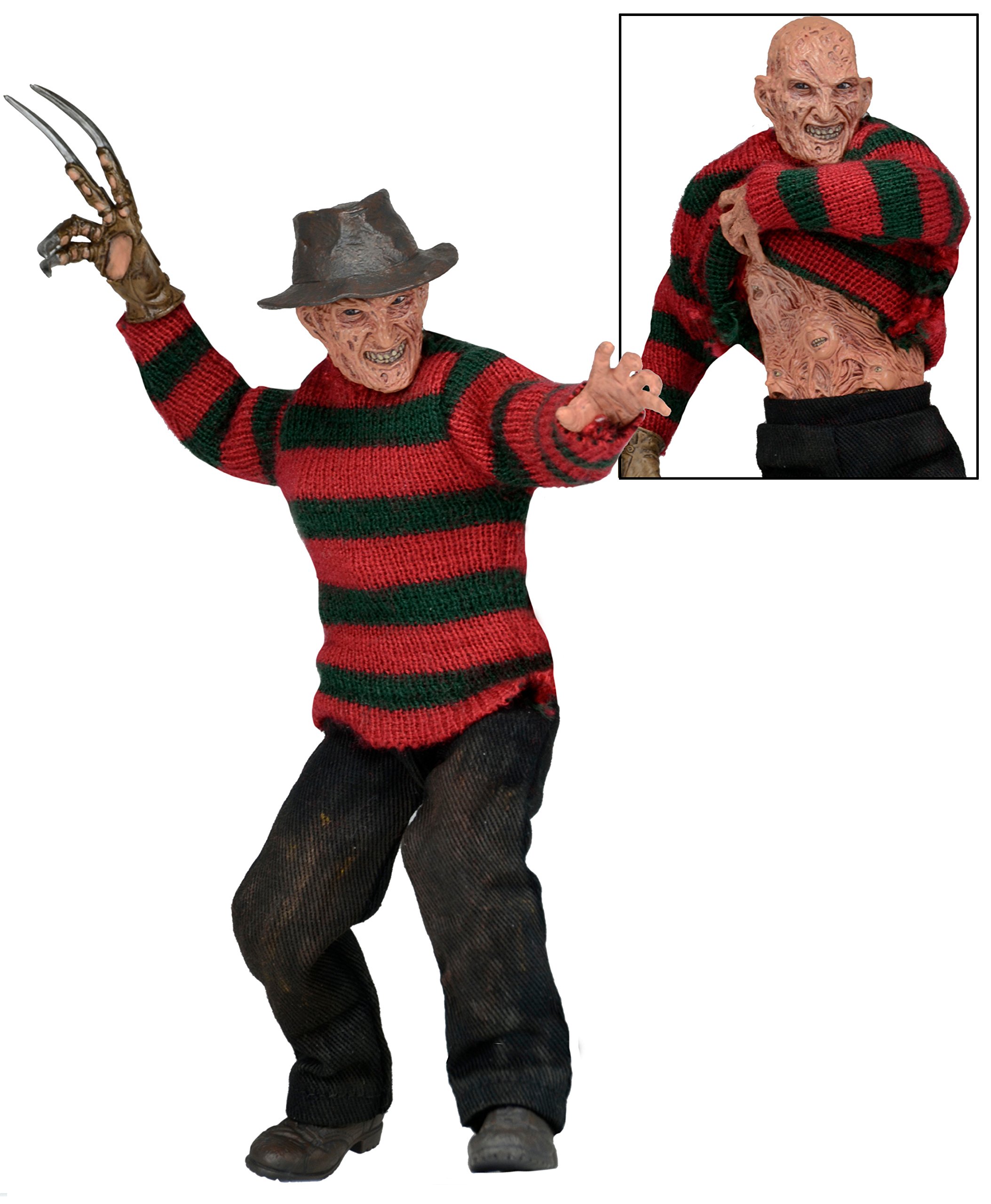 NECA 8-calowy koszmar z ulicy wiązów marzeń wojownicy Freddy ubrana figurka