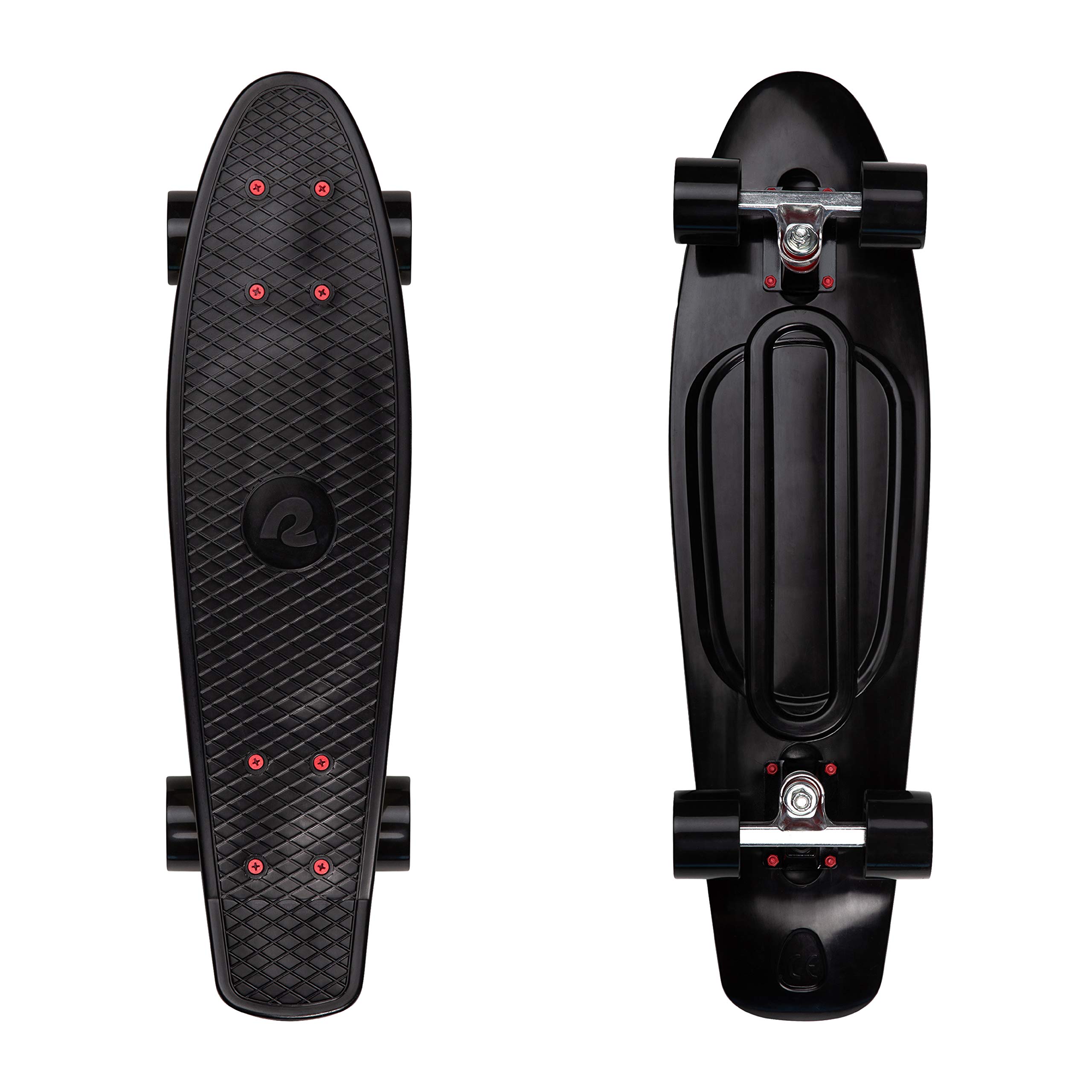 Retrospec Quip Skateboard 22 5 and 27 Classic Retro Plastic Cruiser Complete Skateboard with ABEC 7 Bearings and