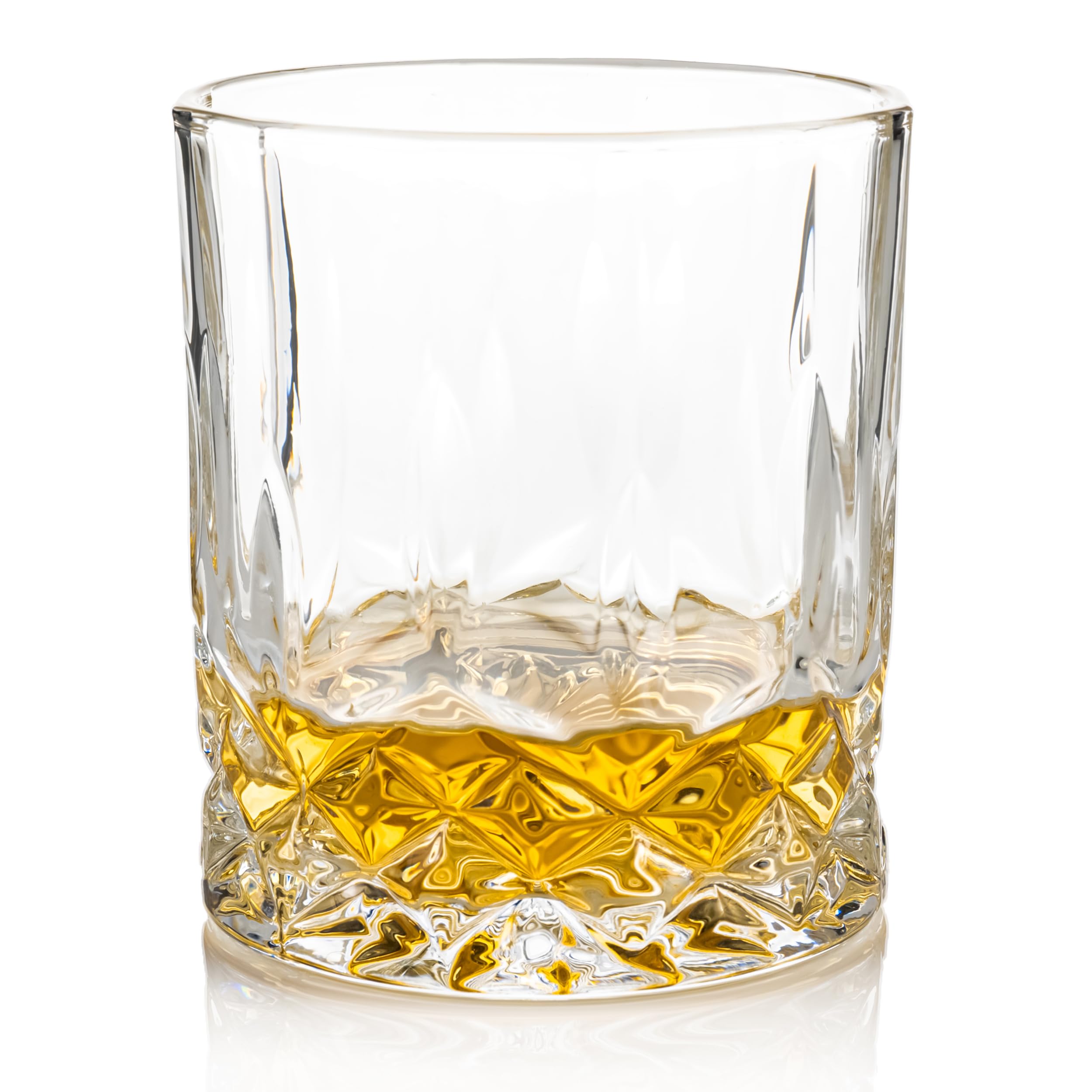 Whisiskey - Set di bicchieri da whisky - 4 bicchieri da whisky x 310ml - Regalo uomo - Casa - Occasione speciale
