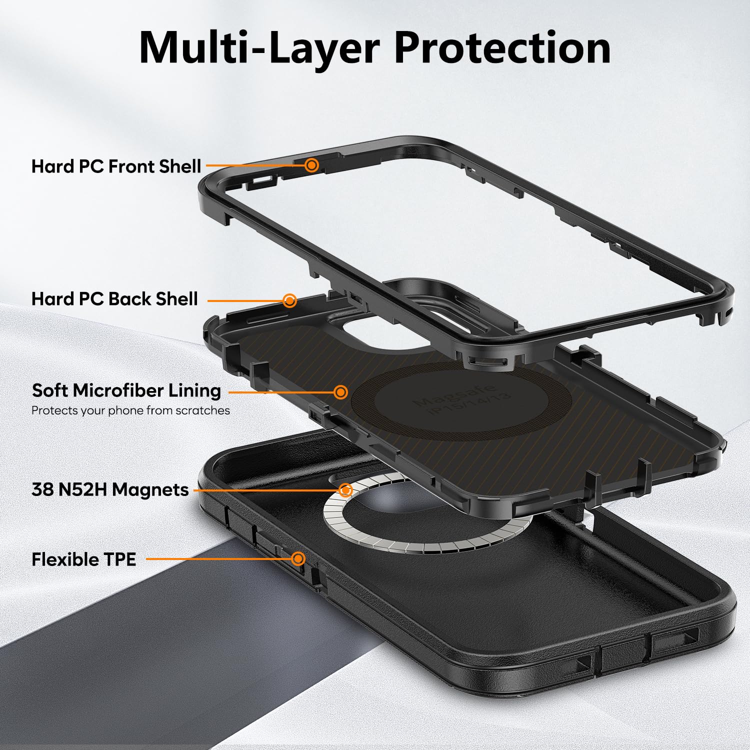 Amazon.com: TUTUKII Magnetic Case for iPhone 13/14/15 6.1 Inch