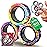 BUNMO Magnetic Rings Stocking Stuffers for Teens - Fidget Toys Adults - Stocking Stuffers for Boys - Magnetic Fidget Rings - Improved Stronger Magnets - Great Teen Gift - Rainbow