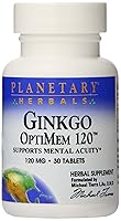 Algopix Similar Product 2 - Planetary Herbals Ginkgo Optimem 30