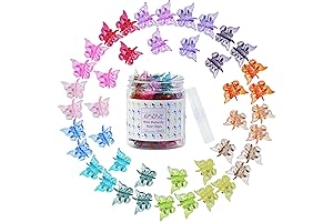 EAONE Butterfly Hair Clips: 50 Pastel Beauties for 90s Nostalgia