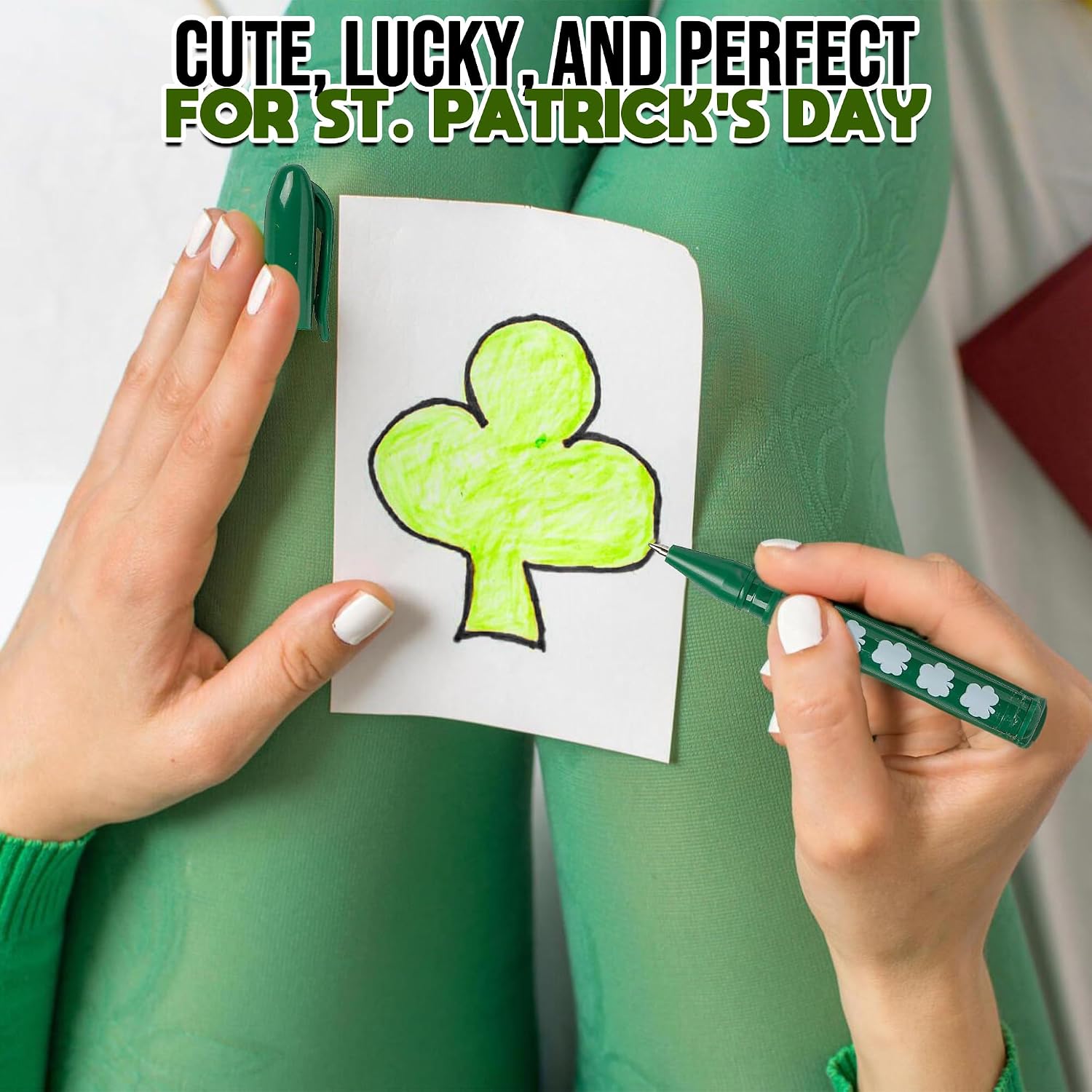 Fun Express St. Patrick’s Day Shamrock Mini Pens VBS 2026-24 Pieces