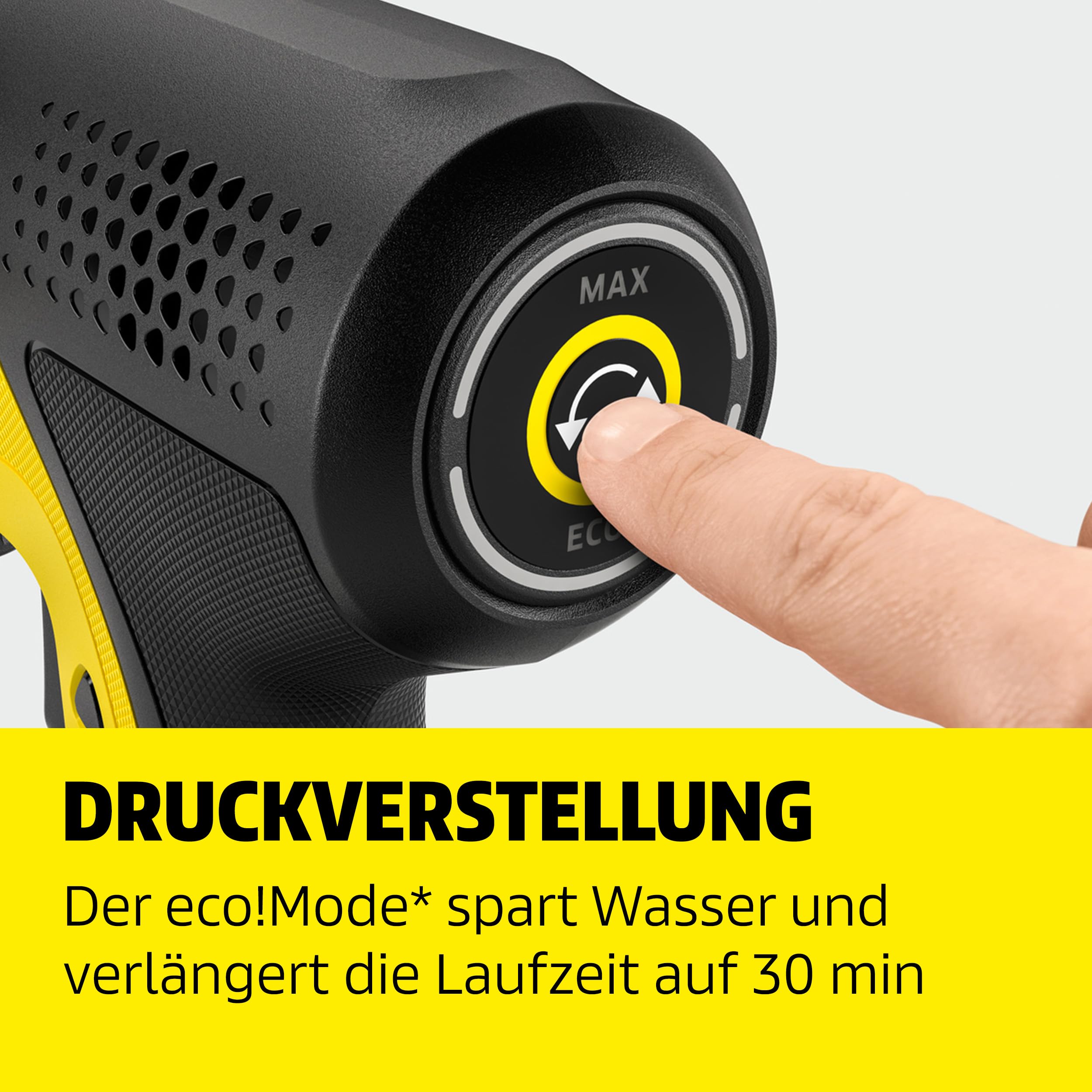 Kärcher Akku-Druckreiniger OC 7-18 Handheld, mobiler Outdoor-Reiniger, Druck: max. 24 bar, 250 l/h, 5-in-1 Multi Jet, Saugschlauch, Schaumdüse, verwendbar mit dem Kärcher 18-V-Akku, ohne Akku