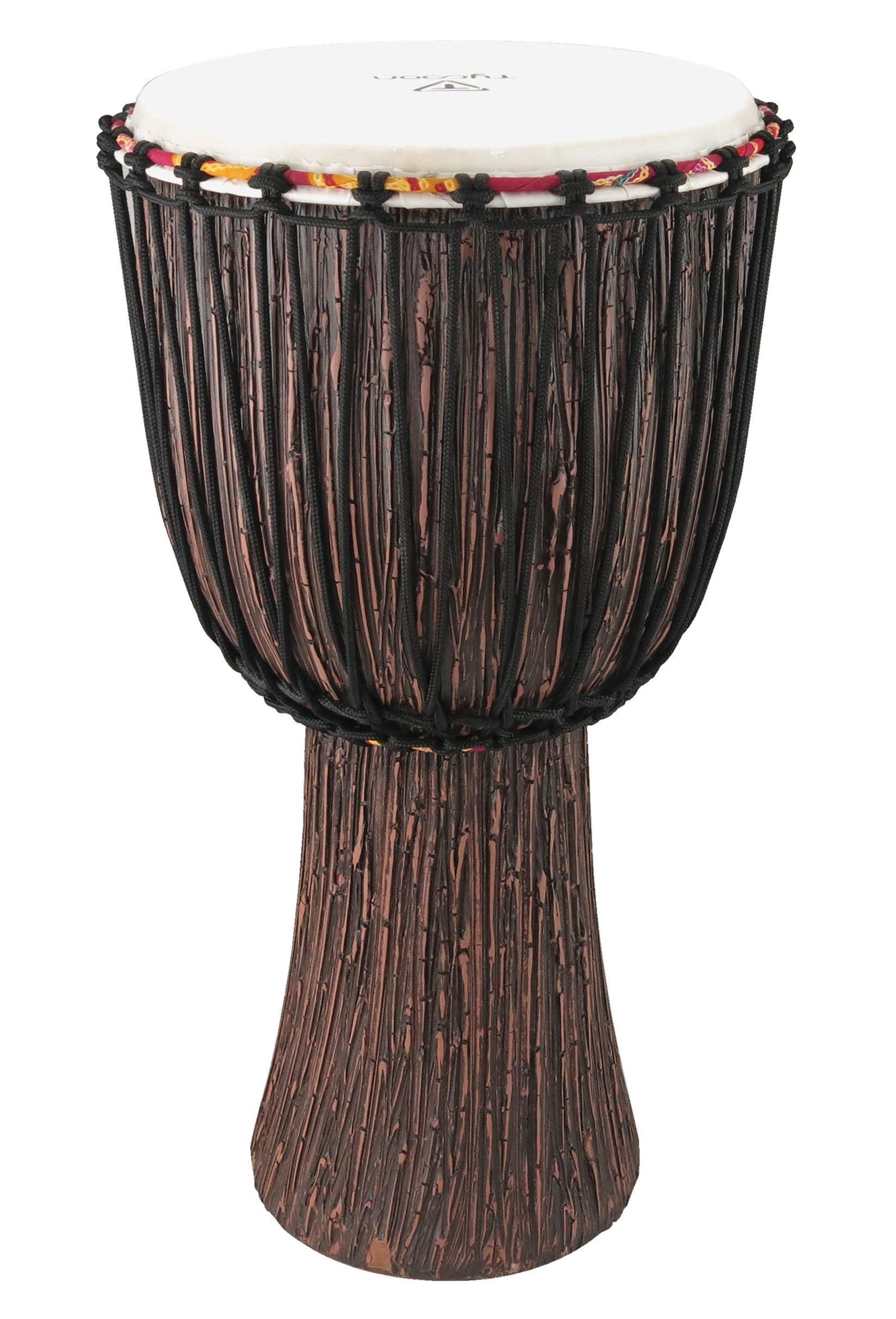 Tycoon Percussion 12 African Djembe Rope Tuned Lava Wood Finish (TAJ-12LW)