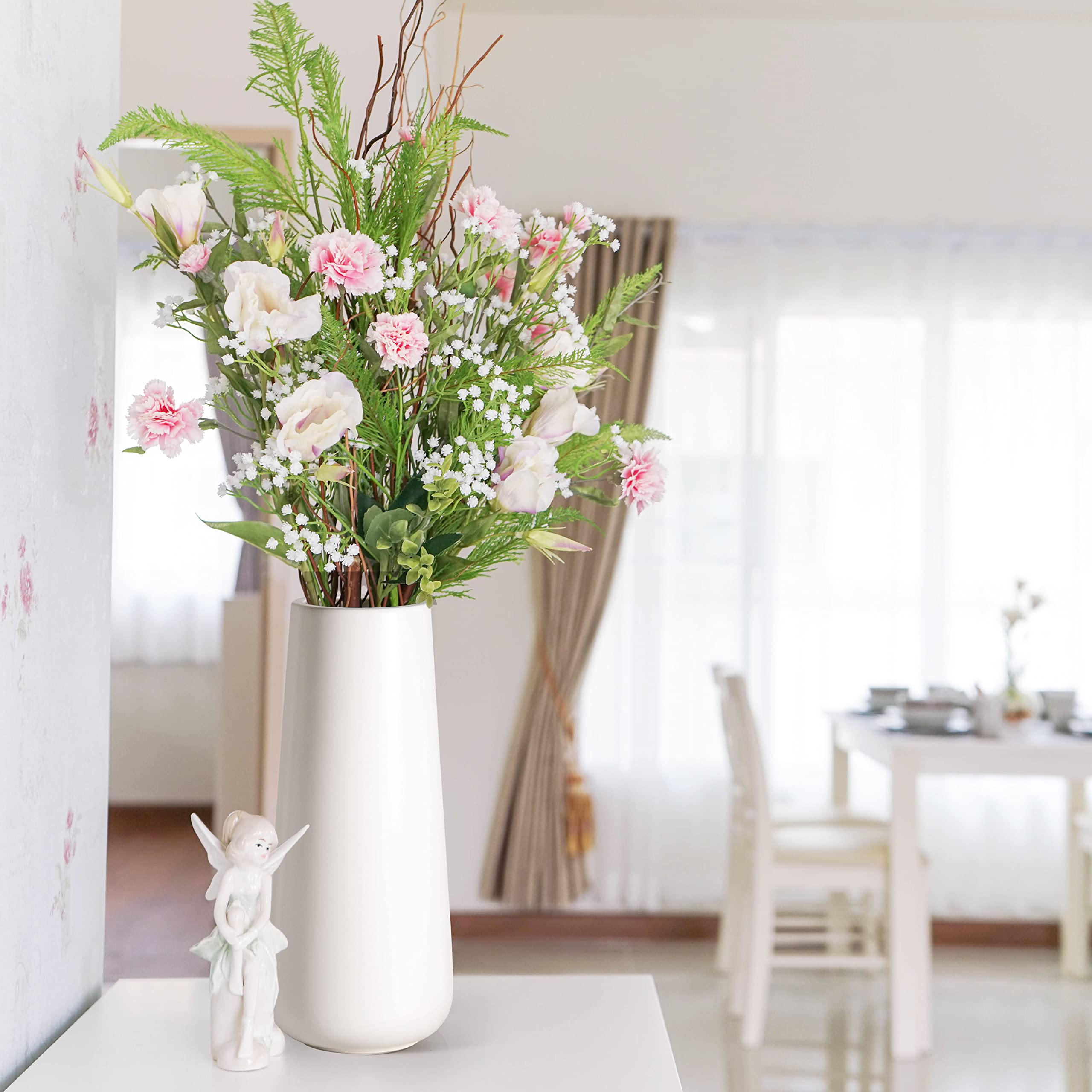 Amazon.com: D'vine Dev 11 Inch Ceramic Flower Vase Matte Finishing