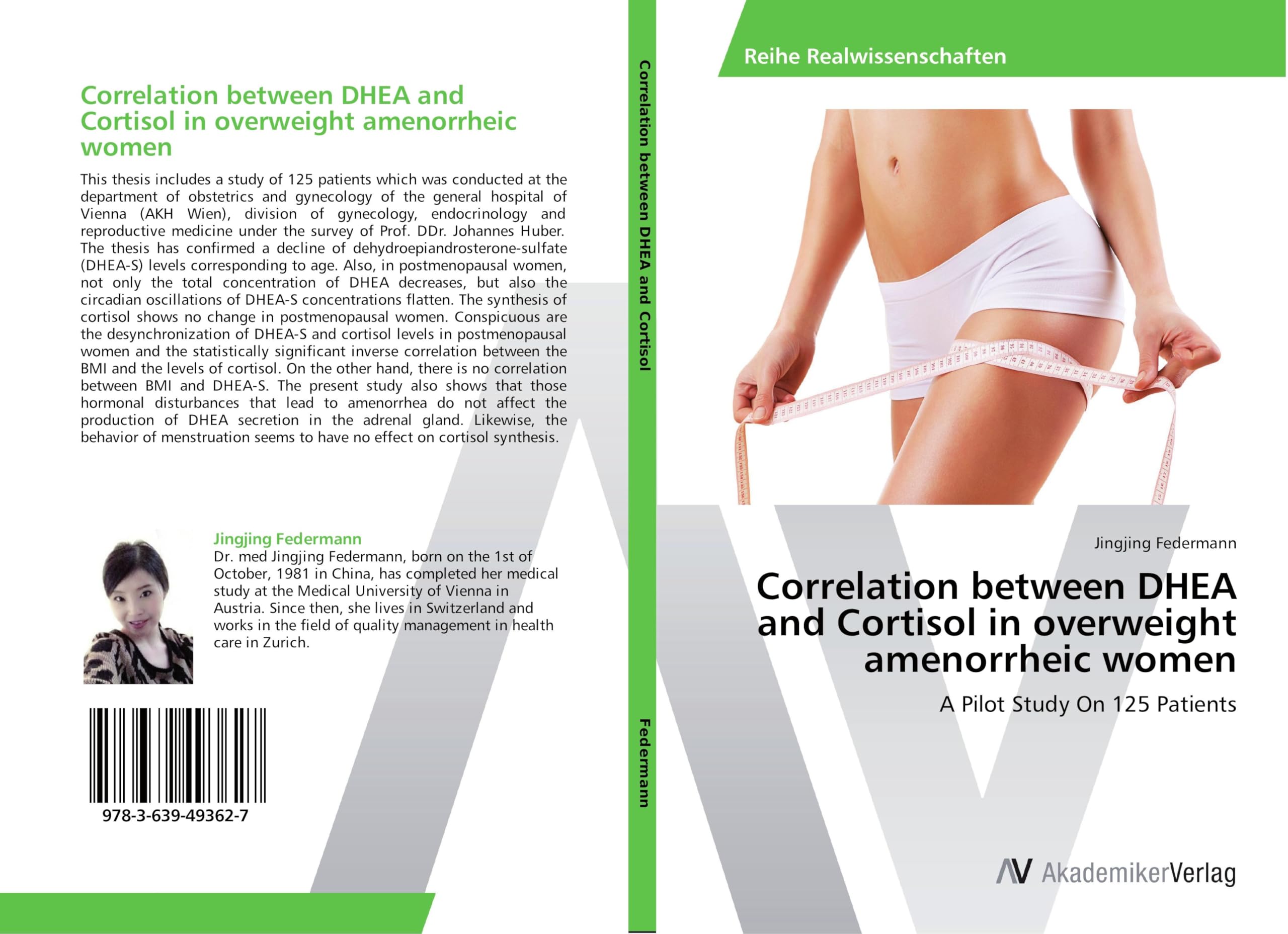 Correlation between DHEA and Cortisol in overweight amenorrheic women