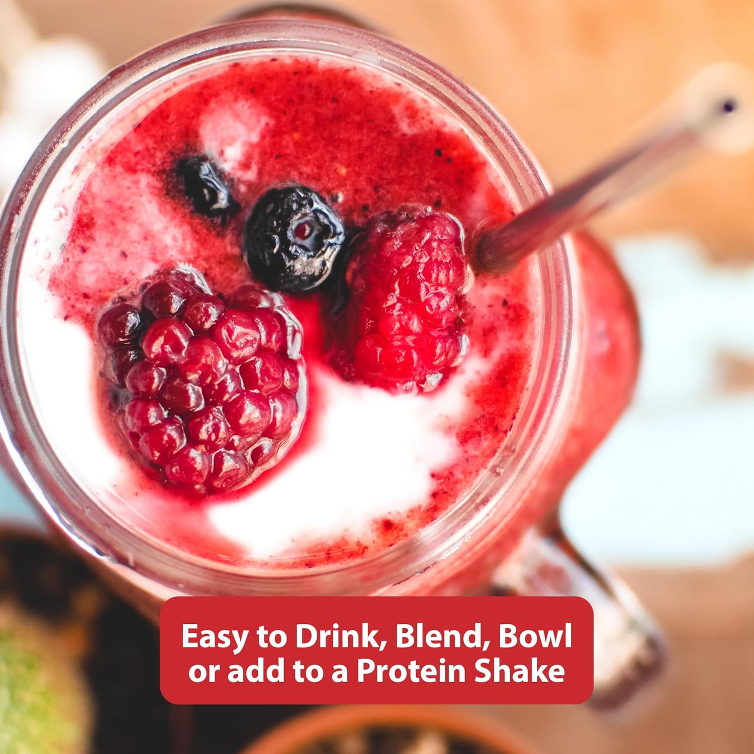 MacroLife Naturals Miracle Reds Superfood Powder 19 Blended Fruit & Berry Polyphenols Enzymes Probiotics & Antioxidants Supplement - Raw Non-GMO & Vegan Whole Food Vitamins - 30 Servings - Image 8