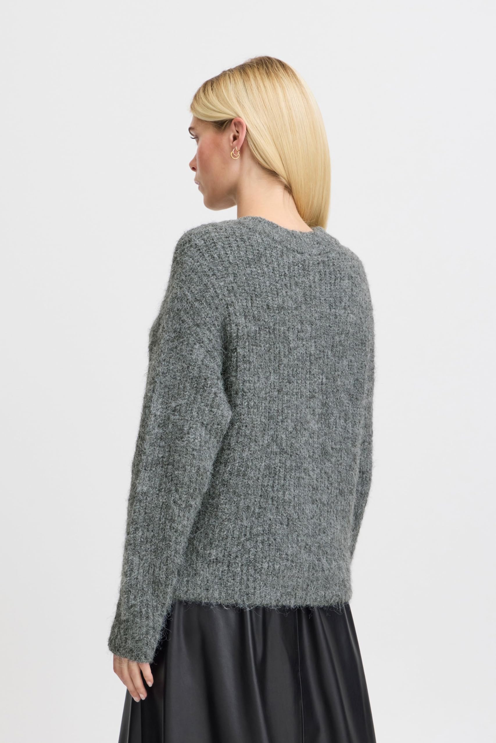 b.young BYMILLER Cardigan Damen Strickjacke Strick Cardinan kontrastfarbene Knöpfe Regular fit