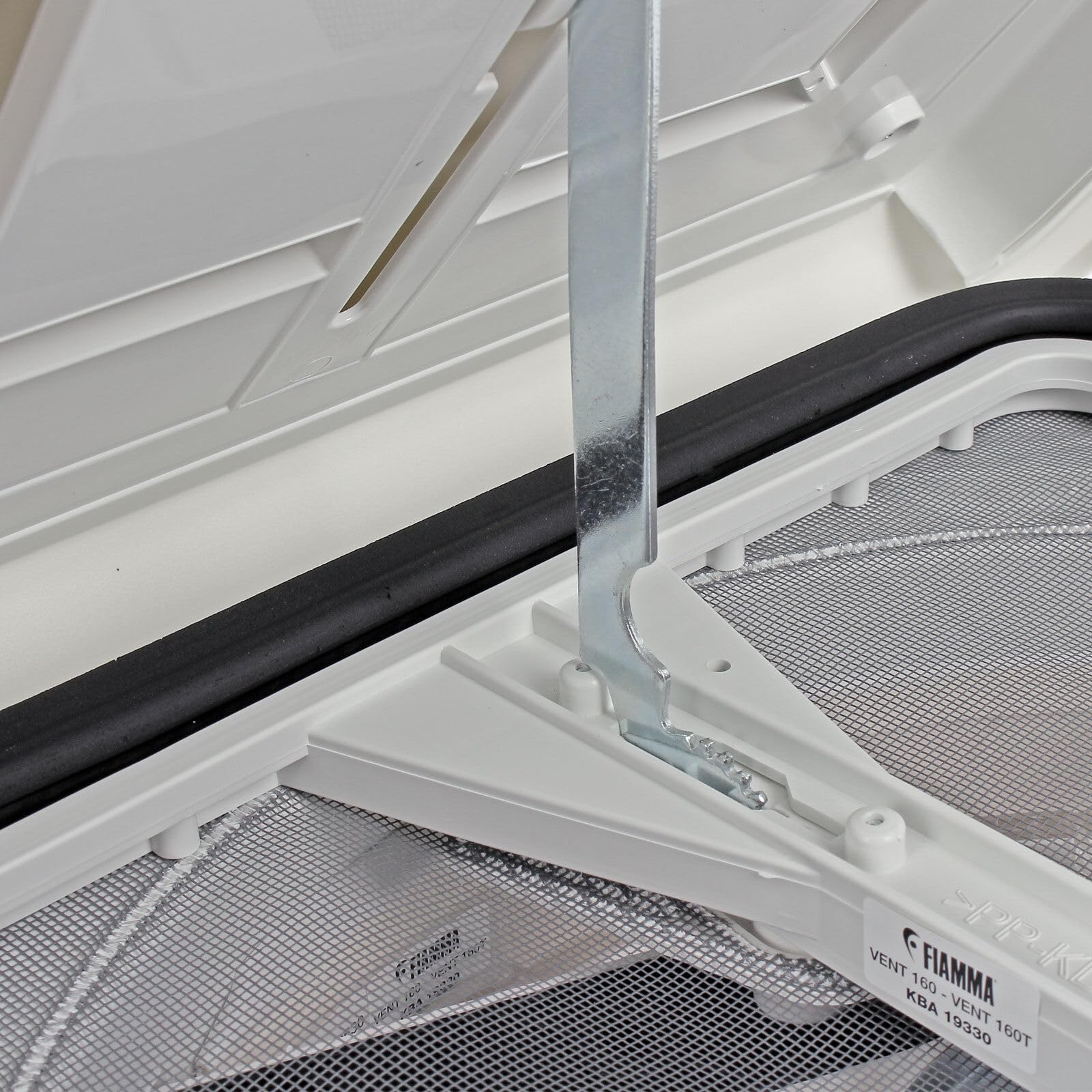 Fiamma Claraboya Polar Control Turbo Vent 40x40 cm | Con Termostato, Sellador Incluido, Ventilador 12V, Incluye Mosquiteras, Doble Acristalamiento