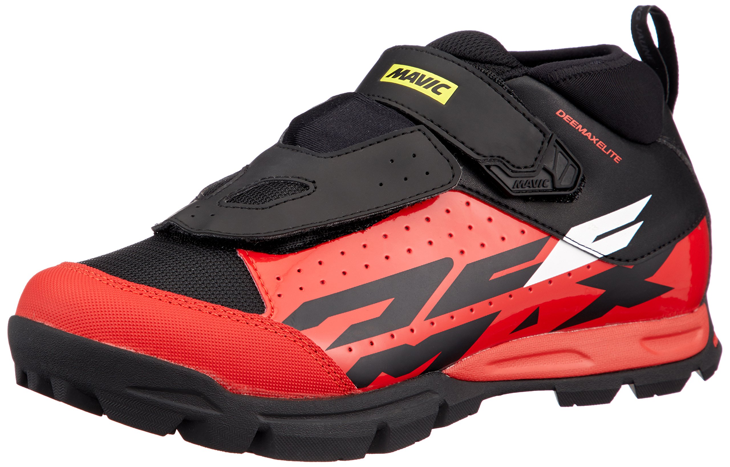 Mavic Deemax Elite Cycling Shoe - Men's Black/Firey Red, US 7.0/UK 6.5
