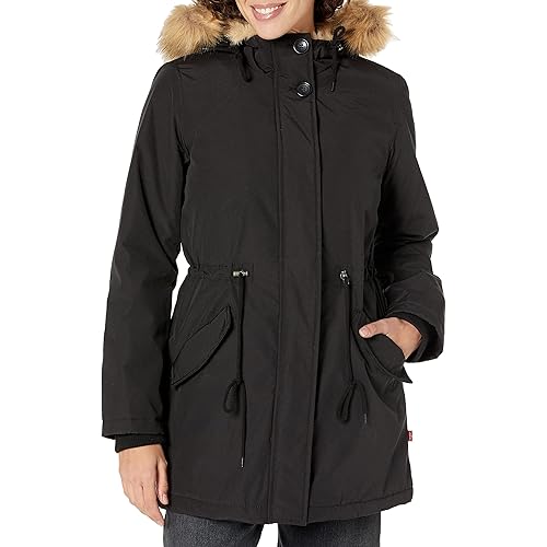 Levi's Women's Faux Fur Lined Hooded Parka Jacket (Standard and Plus Size)