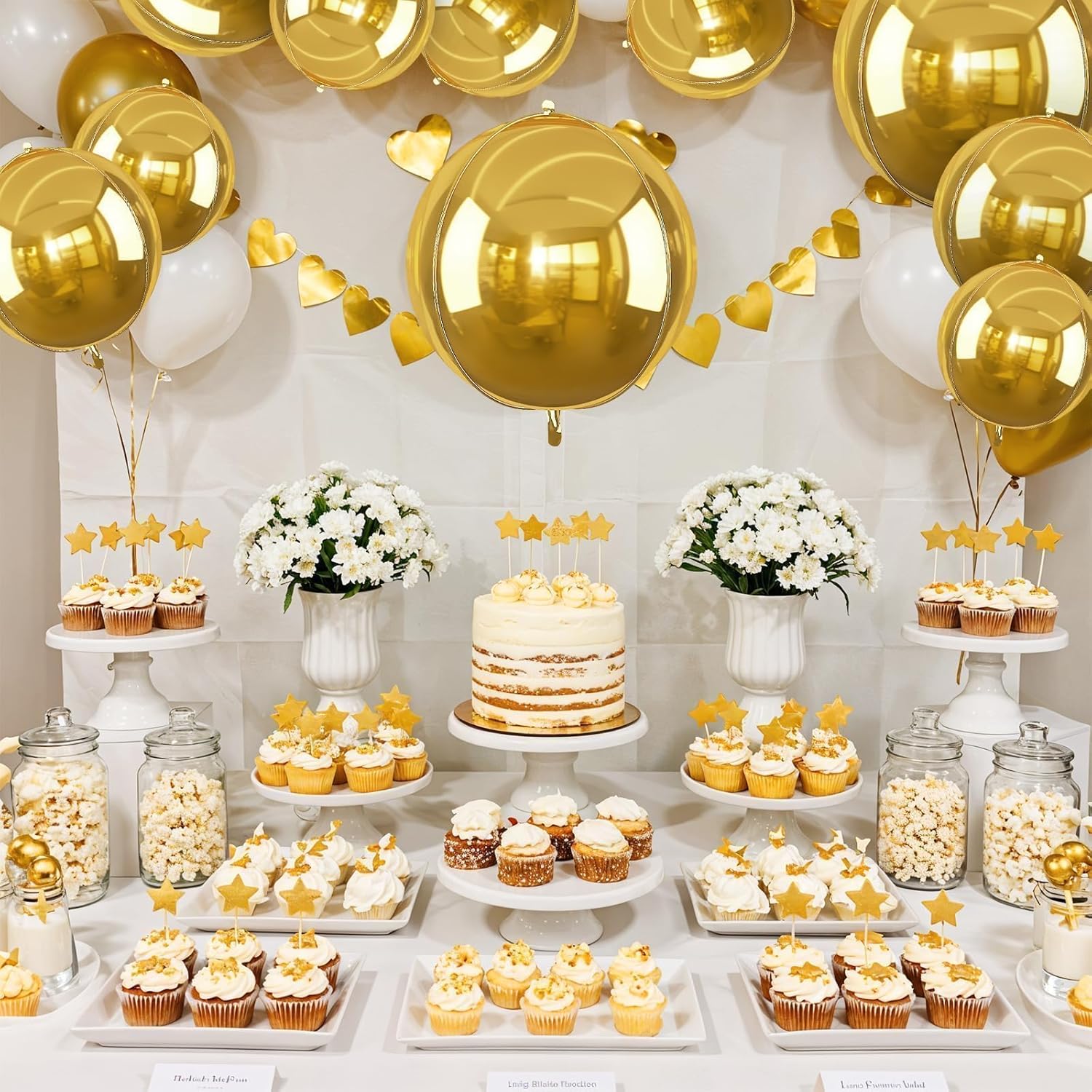 12Pcs Gold Round Foil Balloons, 22" 15" 10" 4D Ball Balloons, Metallic Gold Foil Balloon for Birthday Graduation Wedding Anniversary New Year Eve Disco Party Backdrop Decorations - Image 7