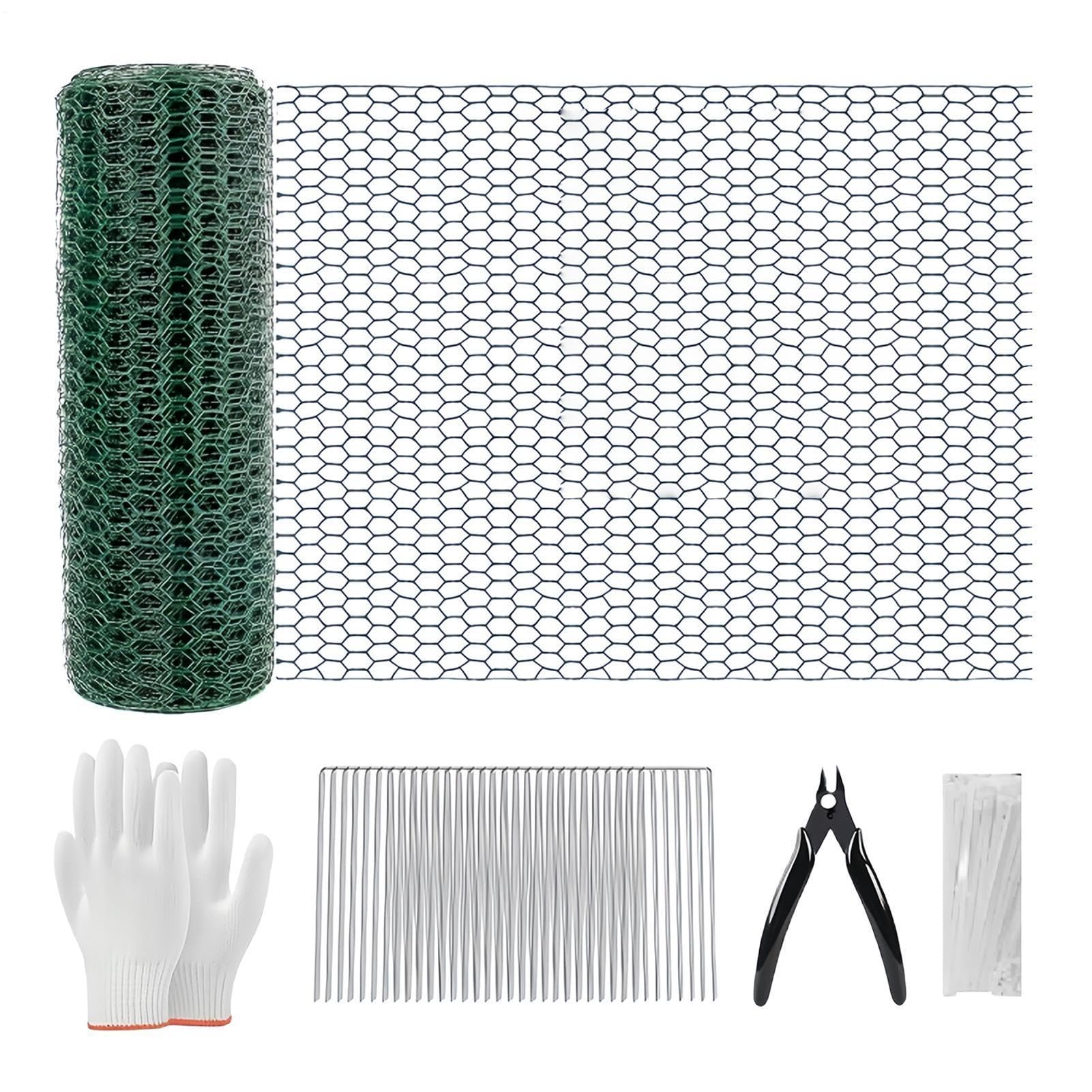 Osłony roślin przed zwierzętami Wytrzymała siatka ogrodzeniowa 12 m x 40,6
