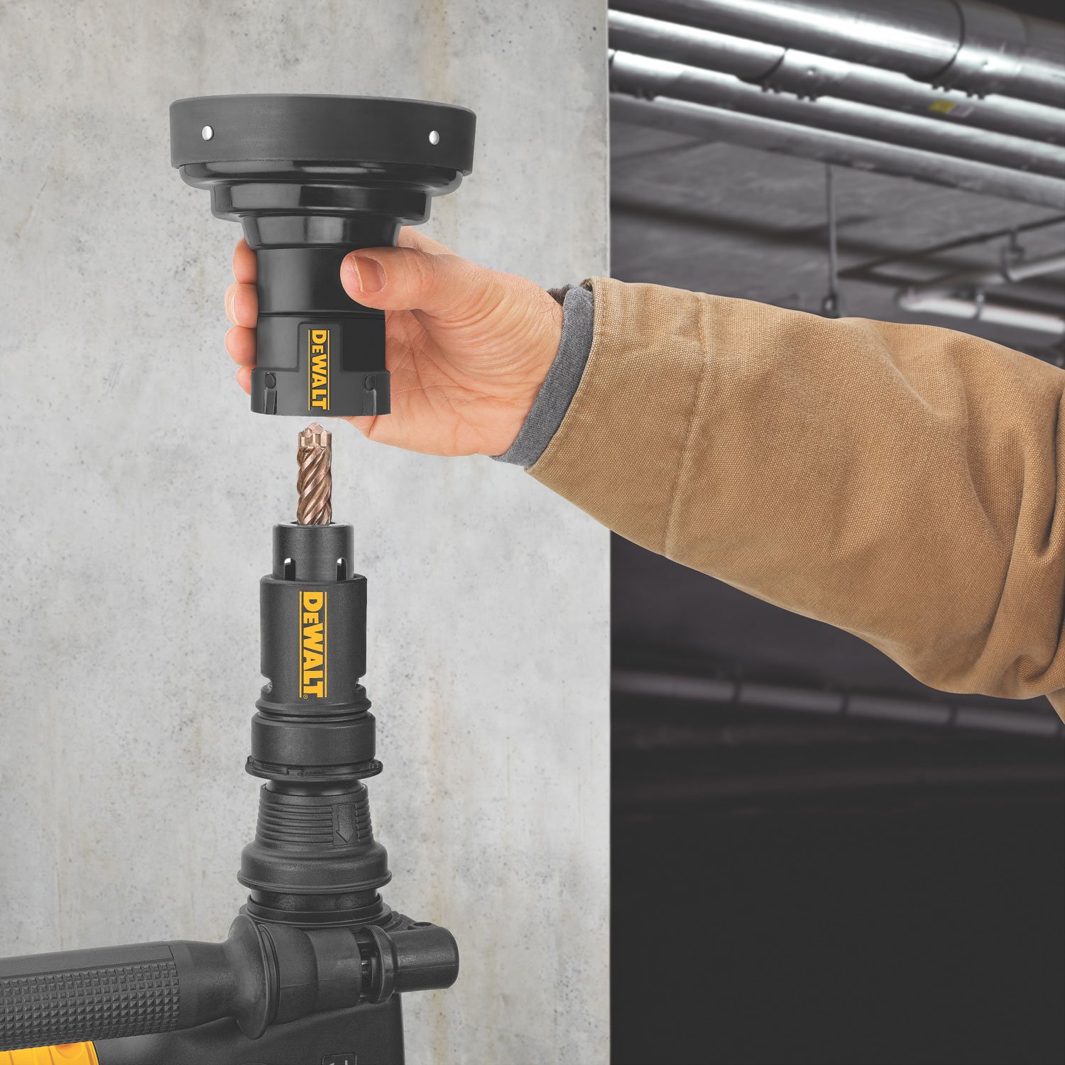 DEWALT DWA500DC SDS Plus accesorio para colector de polvo de profundidad