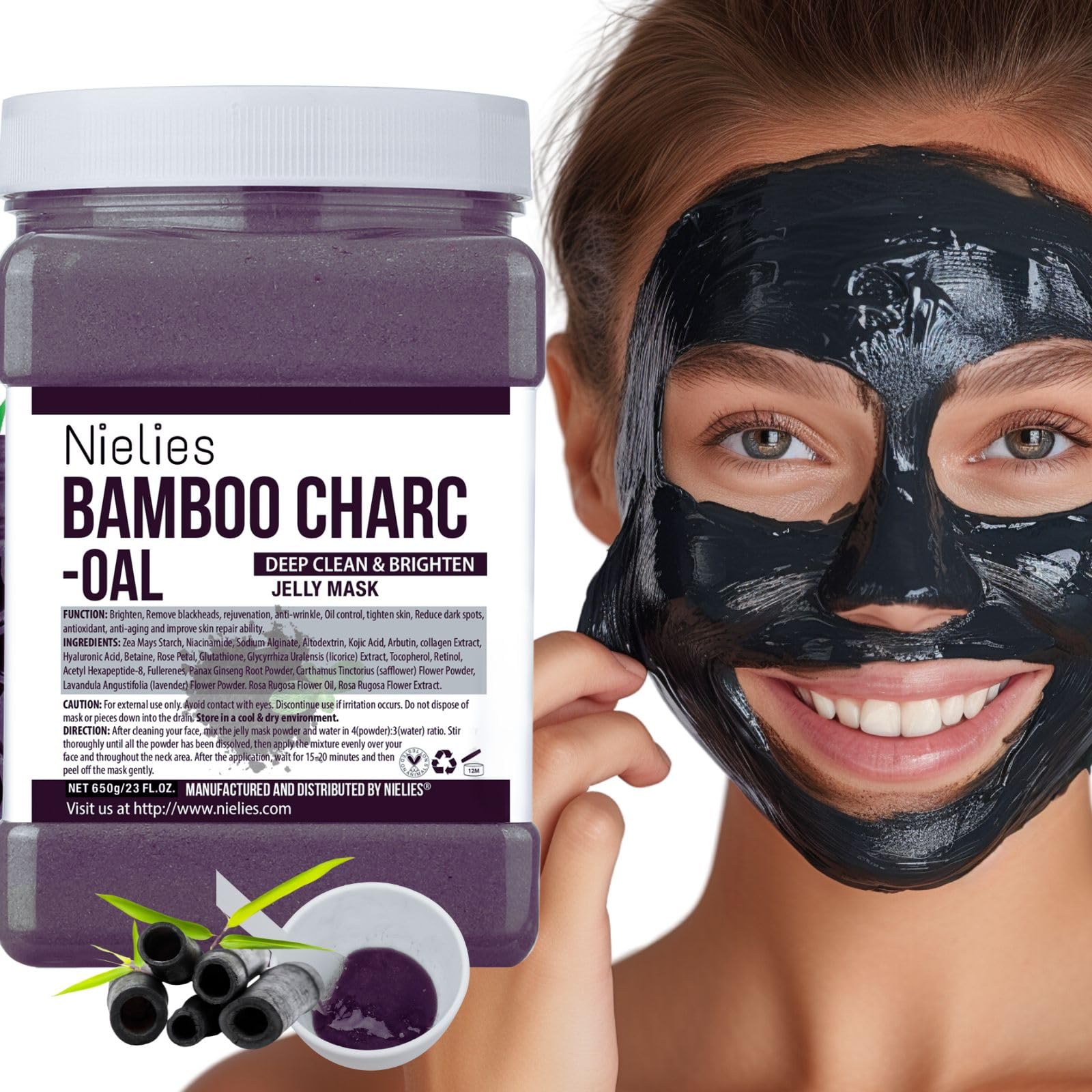 Amazon.com : Jelly Face Mask for Facials- Charcoal Hydrating