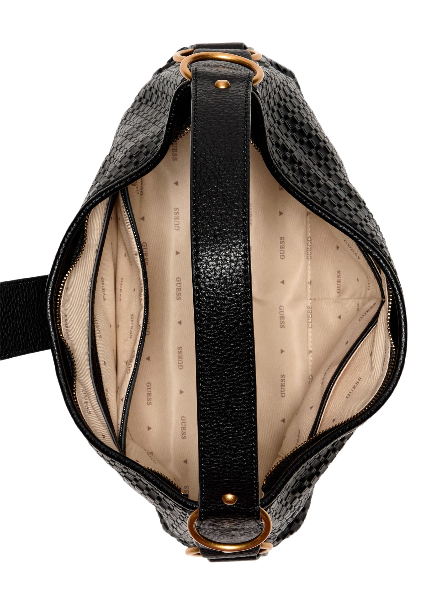 GUESS Camden - Bolso de hombro, color NTC, coñac natural, talla única