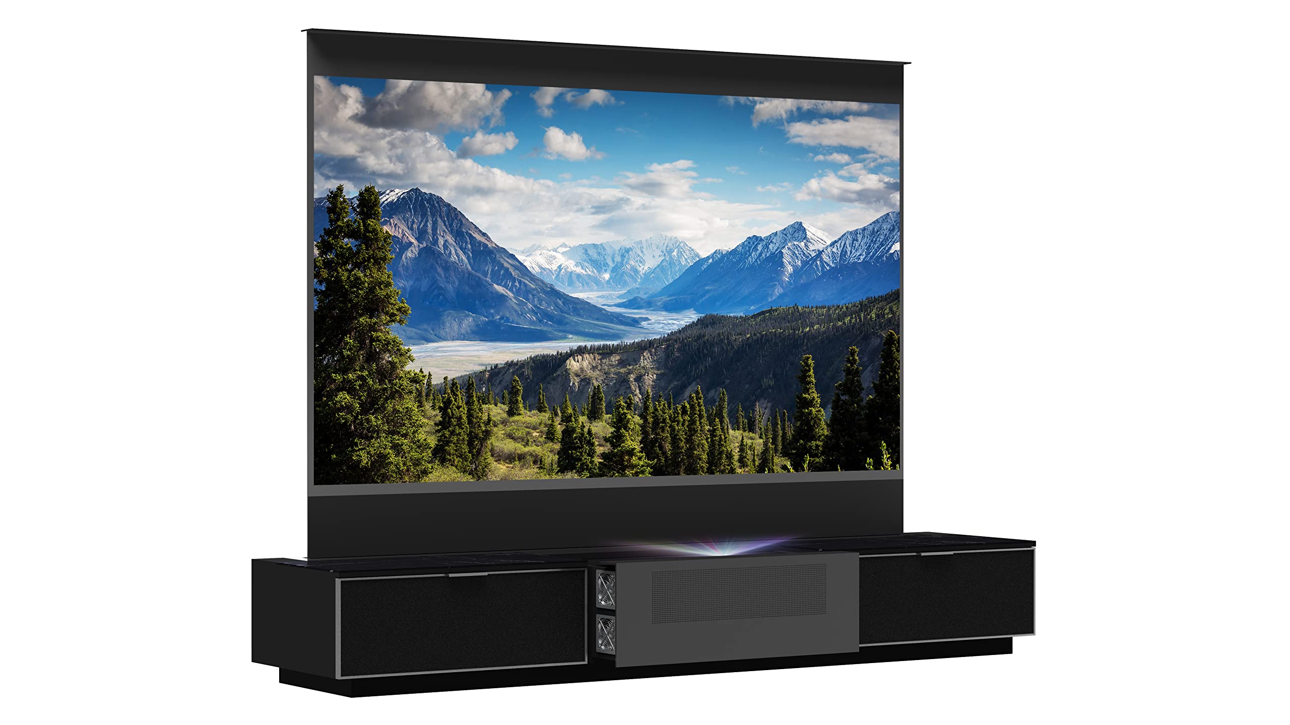 AWOL VISION 100 4K 3D Vanish TV with Smart Cabinet VTV-100