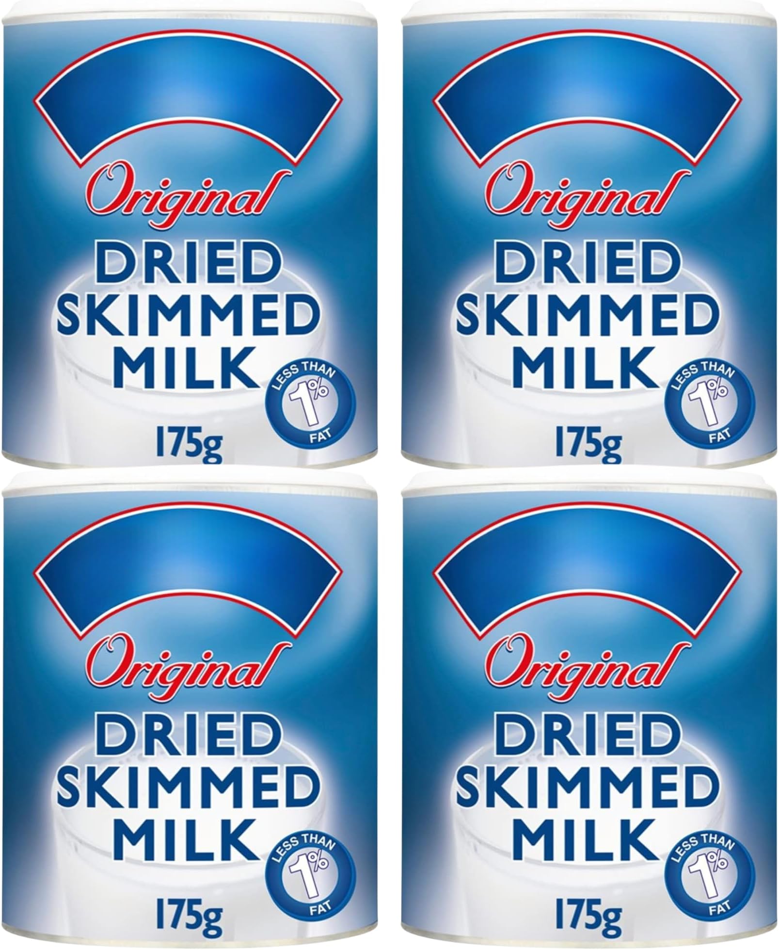 – Dried Milk Powder Bundle with Original Dried Skimmed Milk Powder by Marval 175g (4 Pack)