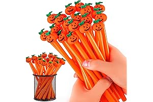 30 Pcs Halloween Smencils: Pumpkin & Skull