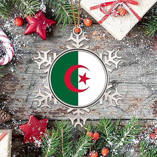 Vista 64 de Bandera de Antigua y Barbuda, adornos para árbol de Navidad, bandera nacional, silueta de Antigua y Barbuda, decoración de Navidad, adorno de copo