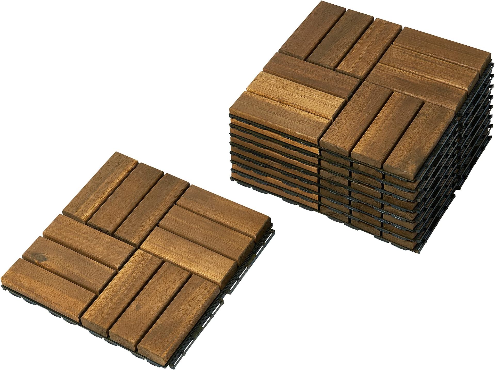 IKEA RUNNEN Floor decking, Outdoor, 0.81 m², Acacia