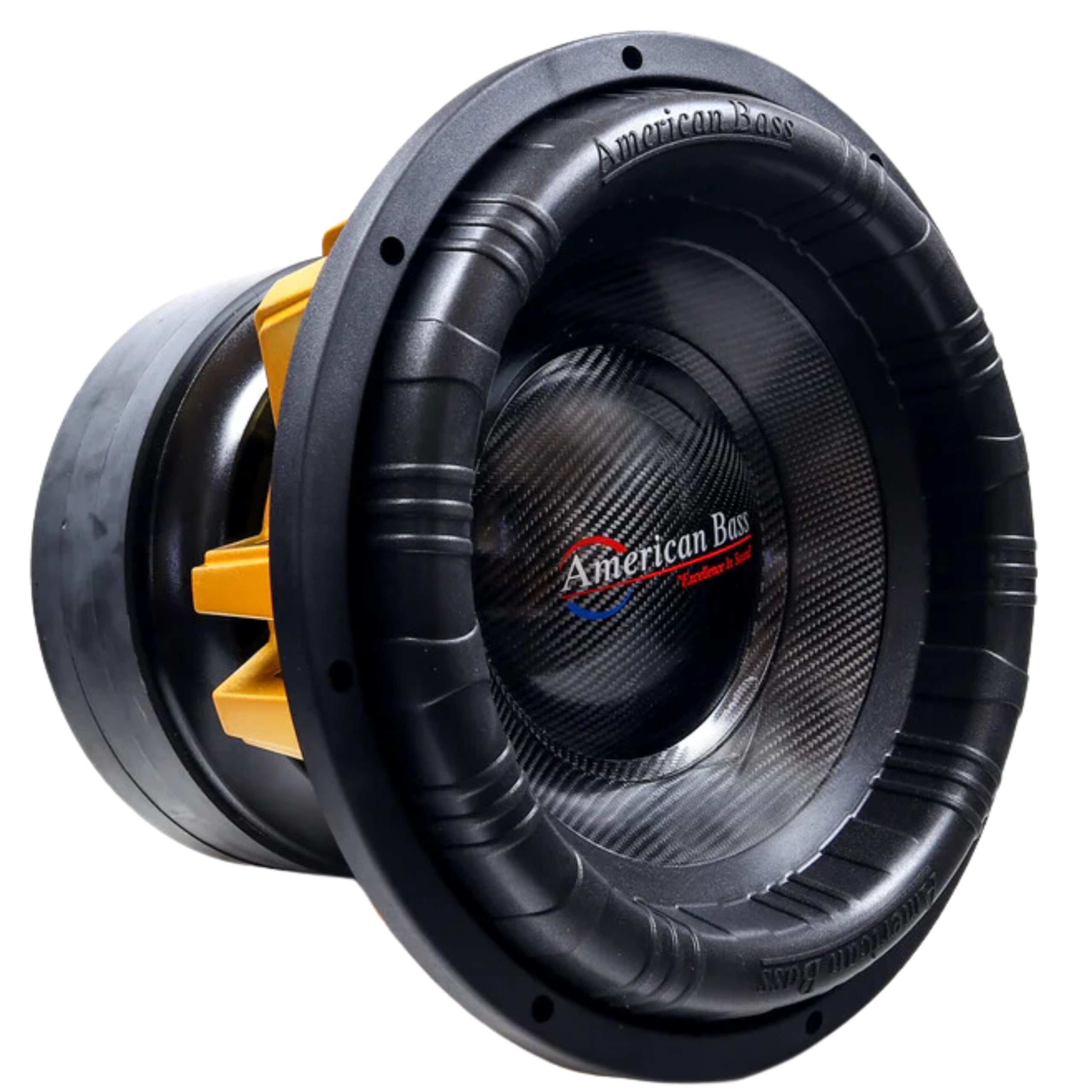 American Bass 12"" King Subwoofer 2 Ohm 15000 Watts 6500 watts RMS KING-12D2, orange