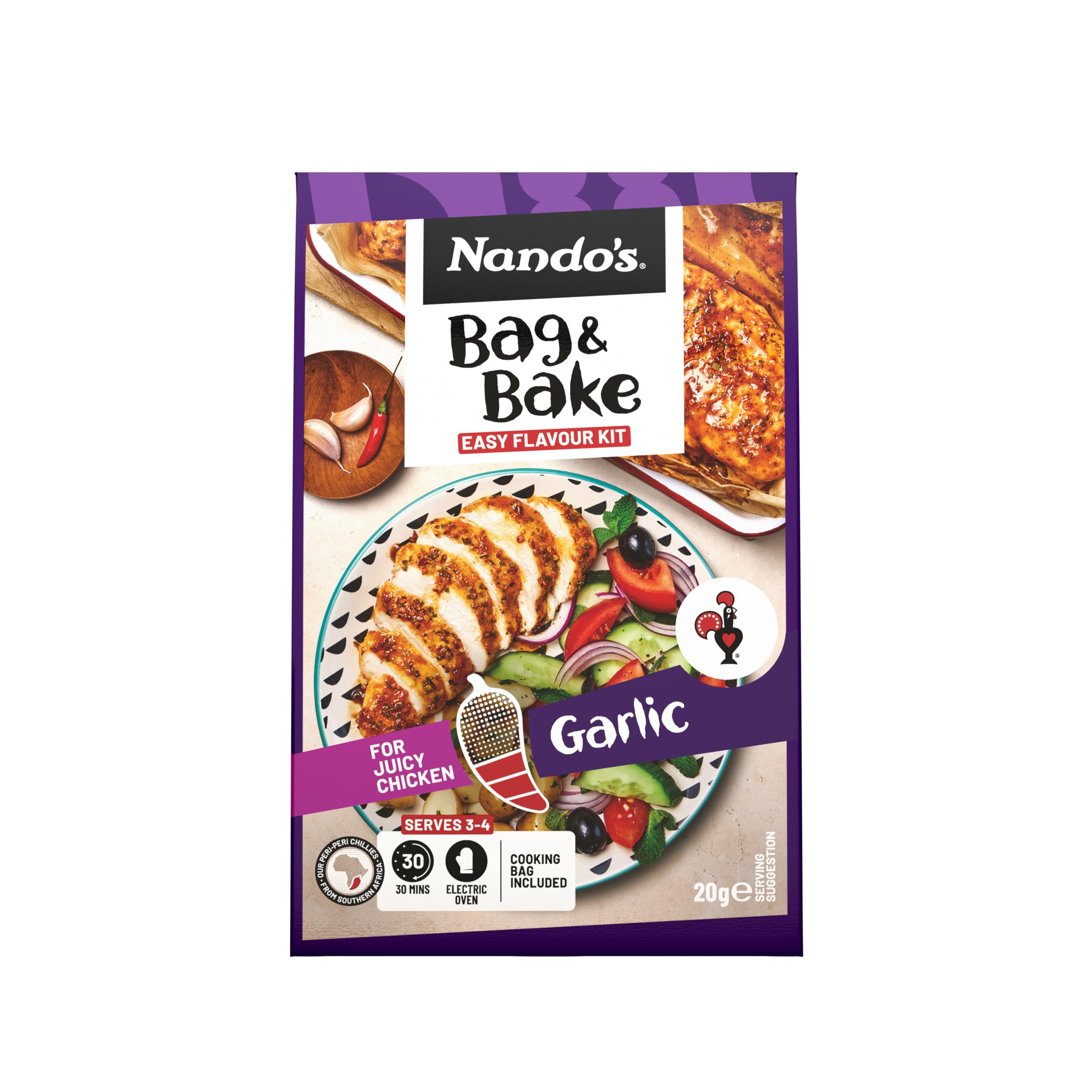NANDO'S BAG & BAKE GARLIC 20G