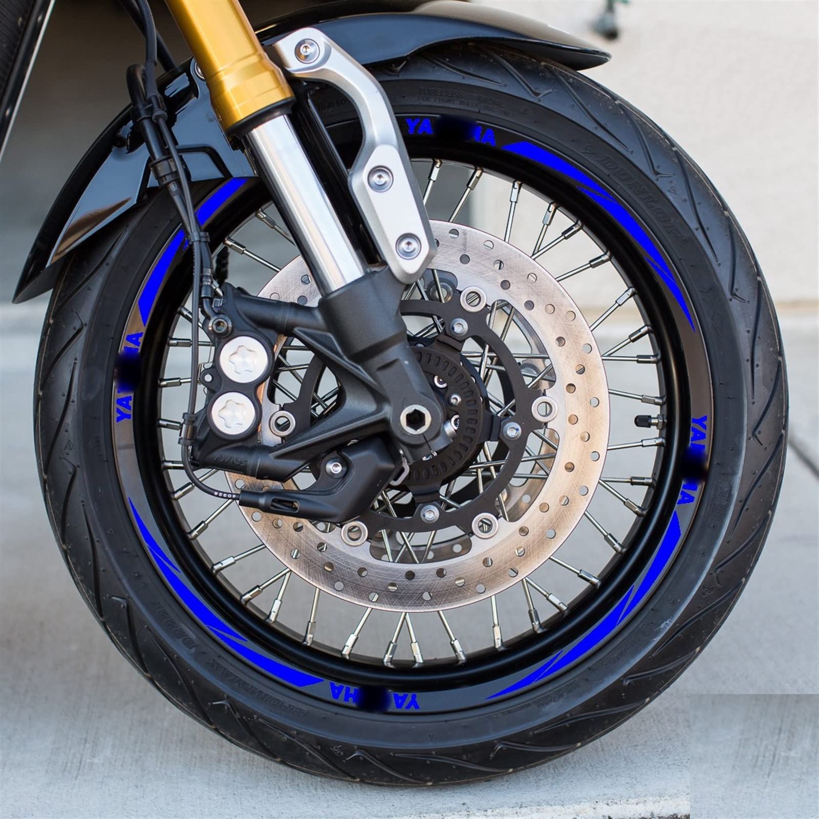 NINOMA Reflektierende Felgenstreifenaufkleber Für Motorradfelgen, Die Nachtreflektierende Dekorative Felgenreflektierende Aufkleber Für Fahren (Color : 2)