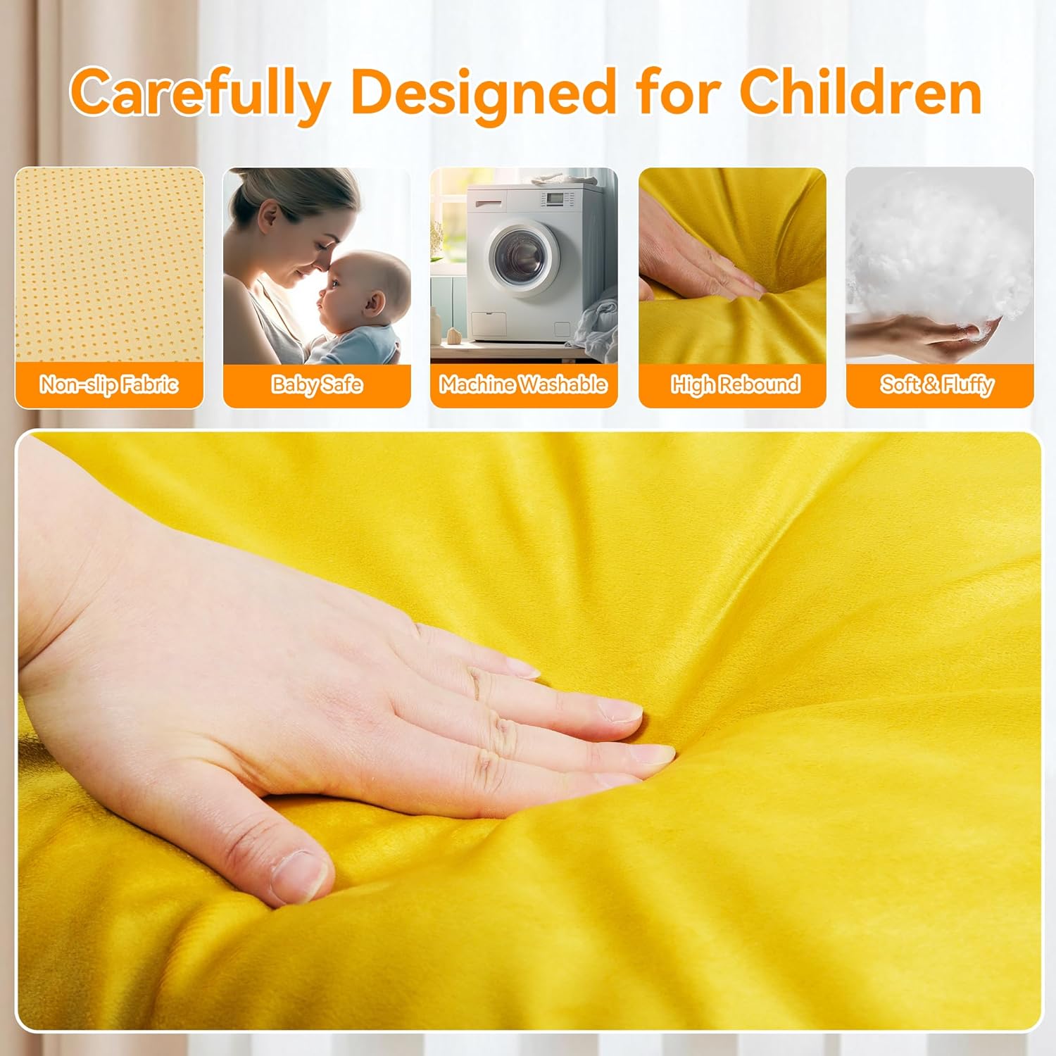 Montessori Arch Cushion for Pikler Climbing Set, Soft and Non-Slip Bed Floor Lounger Mat, Cushion for Climbing Arch