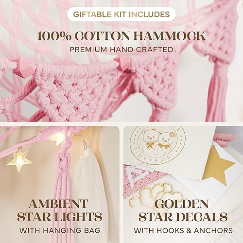 Miniatura 2 de Hamaca para Animales de Peluche Esquina | Resistente Red de Animales de Peluche Artesanal | Soporte para Peluche de 4mm con Cordón de Macramé Doble