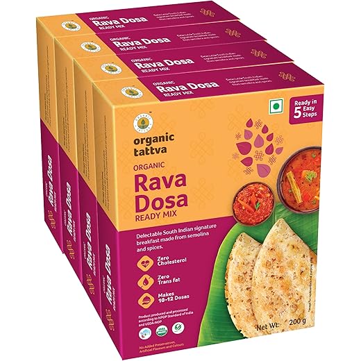 Organic Rava Dosa Instant Mix 800g