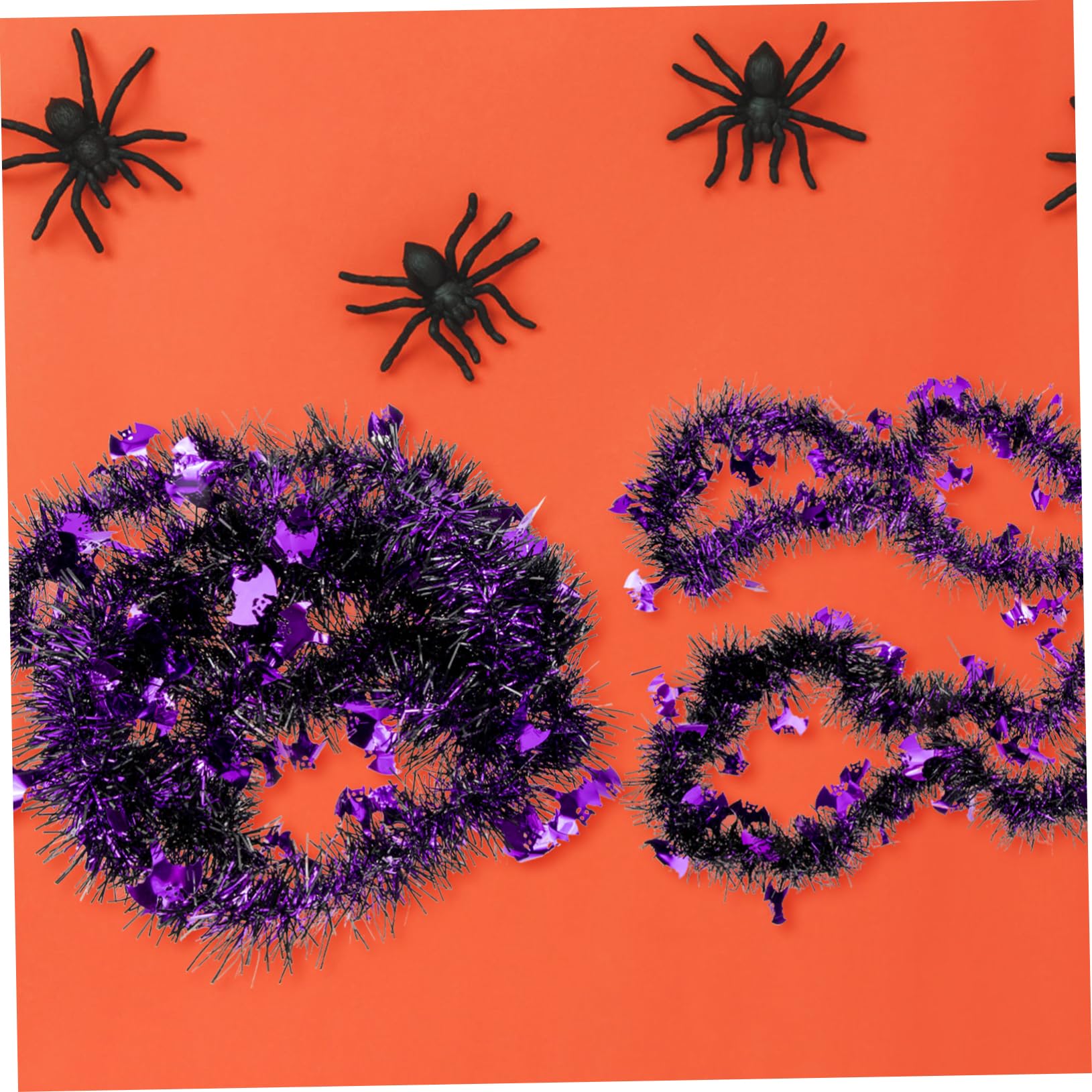 Ciieeo 9 STK Halloween-Dekorationen Halloween atmosphäre Halloween gartendeko Glitzernd Urlaub Lametta Girlande Kürbisgirlande Halloween-Schlafzimmerdekorationen Halloween-Dekorationsraum