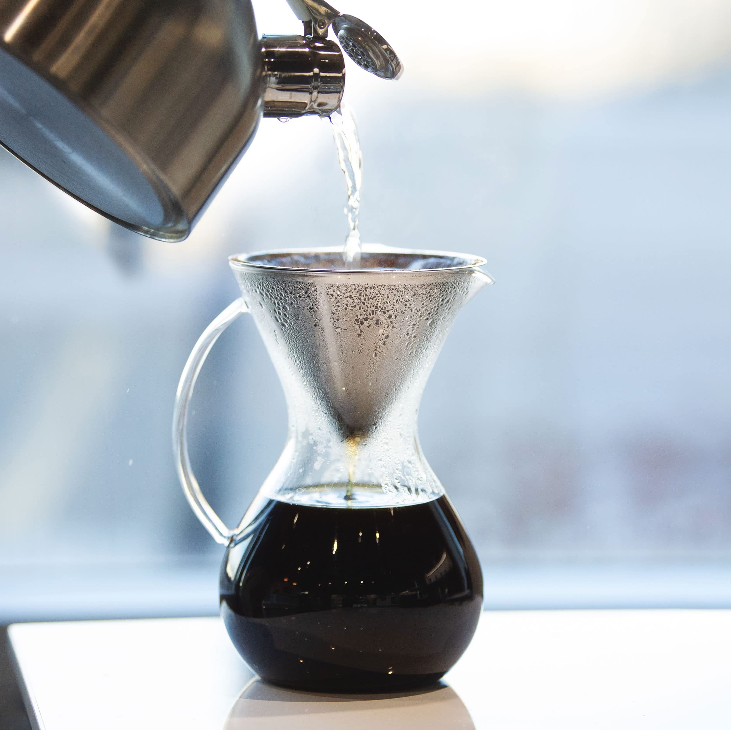 HUTCH 600mL Pour Over Coffee Brewer & Stainless Filter
